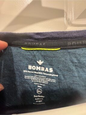 Bombas Navy and Yellow Long Sleeve Men’s Shirt